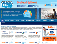 Tablet Screenshot of cloudsoftsol.com